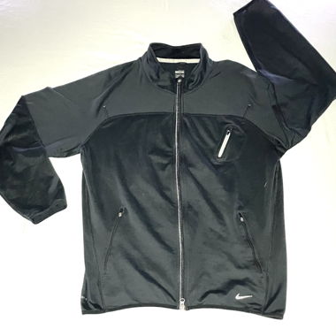 Nike black full-zip sports jacket L