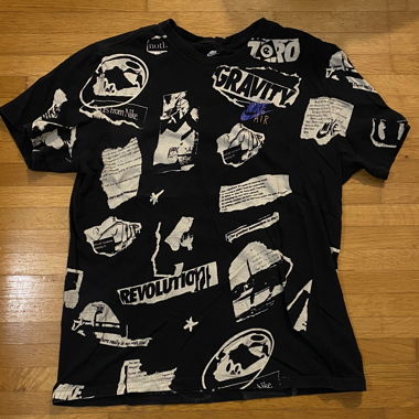T-Shirt Nike Air con grafica, nero, Taglia M