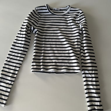 T-shirt manches longues rayé