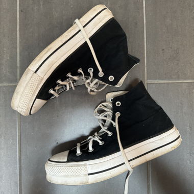 ALL STAR - Sneaker high - black/white (Plattform)