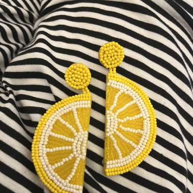 Lemon Earrings for Summer