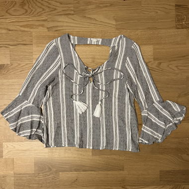 Flowy Sommertop - gestreift