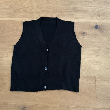 Black Knit Vest