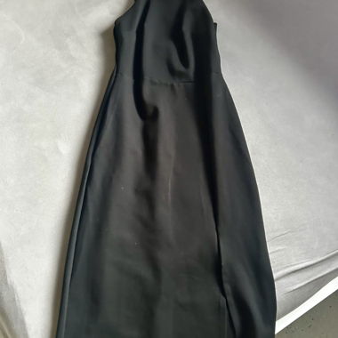 Black dress with thin straps