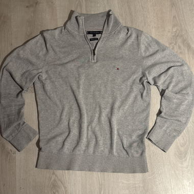 Grauer Tommy Hilfiger Quarter-Zipp
