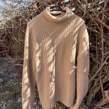Beige SuitSupply Rollneck Sweater