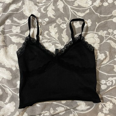 H&M Lace Trim Cami Top XS