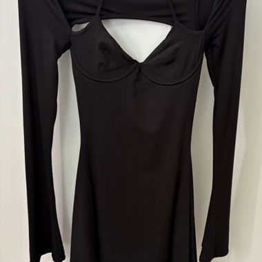 perfect oh polly mini black dress
