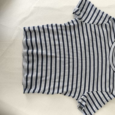 Gestreiftes Croptop von Tally Weijl, Größe L