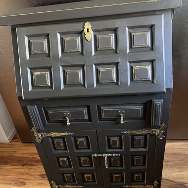 Dark wooden cabinet - secretary 107/70/37cm