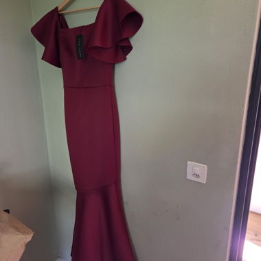 Burgundy long dress