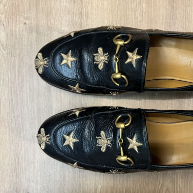 chaussures gucci mocassins jordaan abeilles 36