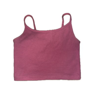Pink Rib Tank Top