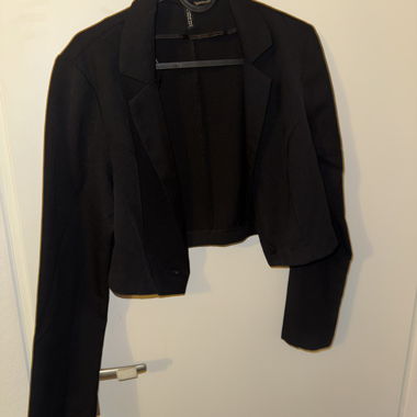 Blazer corto nero H&M, taglia 38