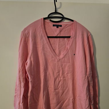 Rosaroter Pullover Tommy Hilfiger XL