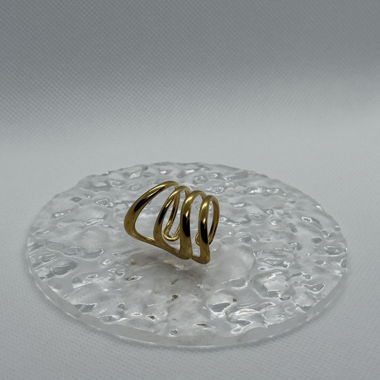 Goldener Spiralring