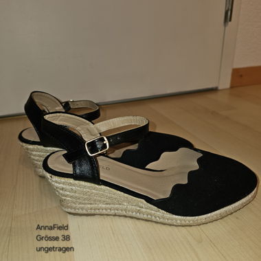 Wedge Sandalette in Espadrille Look