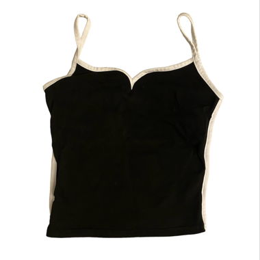 cute black & white crop top