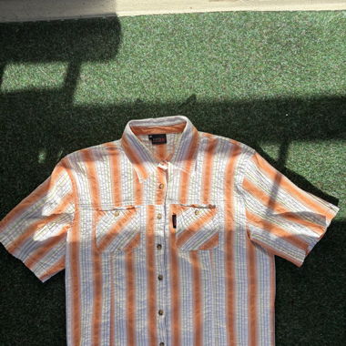 Striped Button-Up Shirt