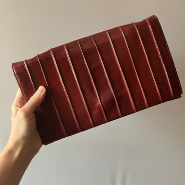 Bordeaux clutch wristlet bag
