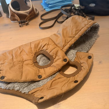 Hundemantel mit Fleecefutter
