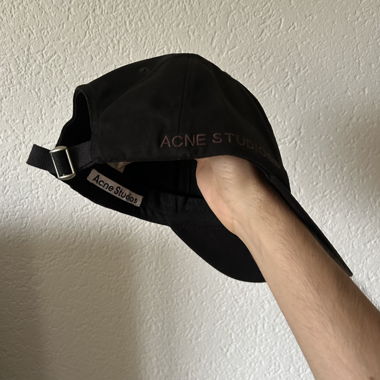 Cappellino da baseball nero Acne Studios