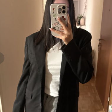Blazer nero Bershka