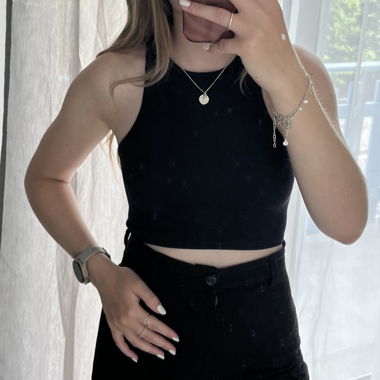 Black Zara Crop Top