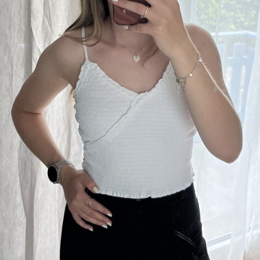 White Hollister Top