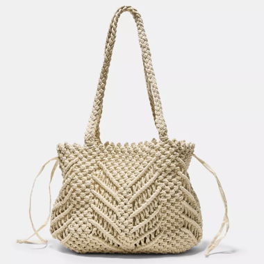Makramee Tasche (Strandtasche)