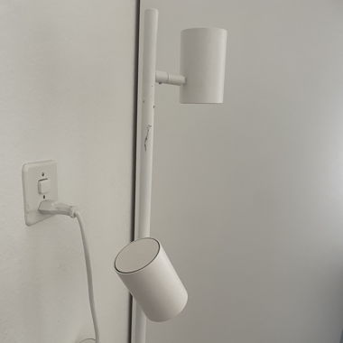 Stehlampe weiss 