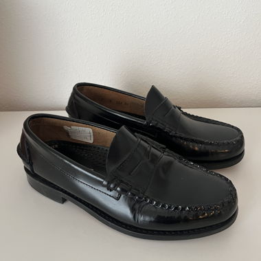 Black Lincoln & York Leather Loafers