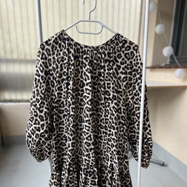 H&M Kleid M Leopardenmuster