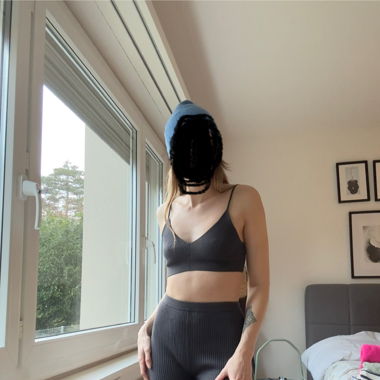  geripptes Set Top & Leggings Gr. S