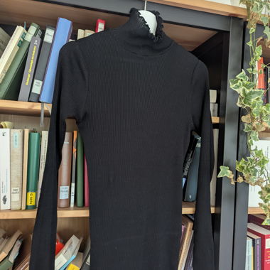 COS black ribbed dress