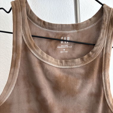GAP tank top tie dye brown and pink