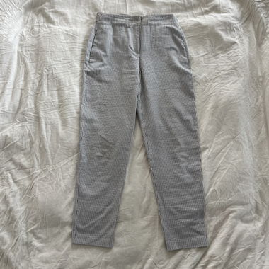 Stefanel Pinstripe High-Waist Trousers