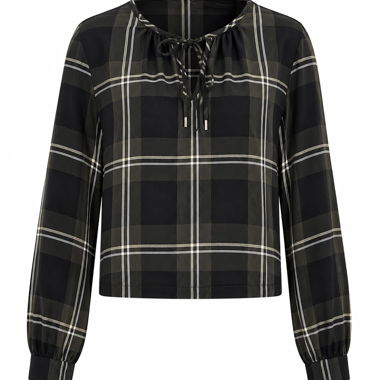 Karierte Streetone Damenbluse