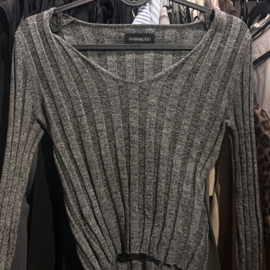 Grey Marl Knit Sweater