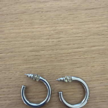 Silver Hoops