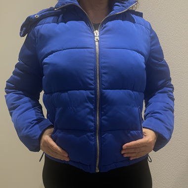 dunkelblaue Winterjacke S/M