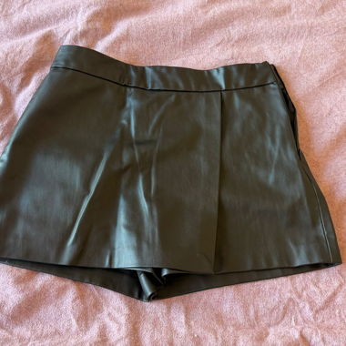 Zara Faux Leather Shorts