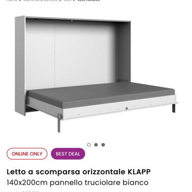 Lit escamotable KLAPP 140x200