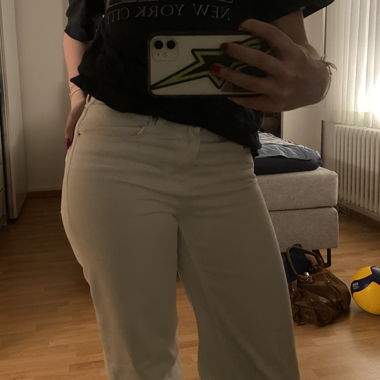 Stradivarius White Jeans