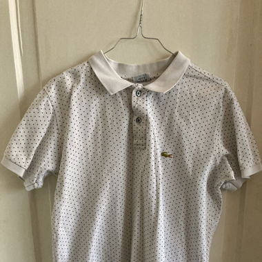Vintage Lacoste polo shirt gepunktet 