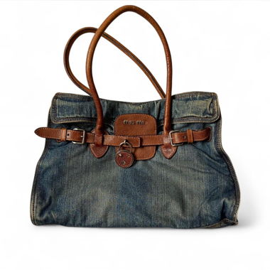 Authentic Miu Miu denim bag