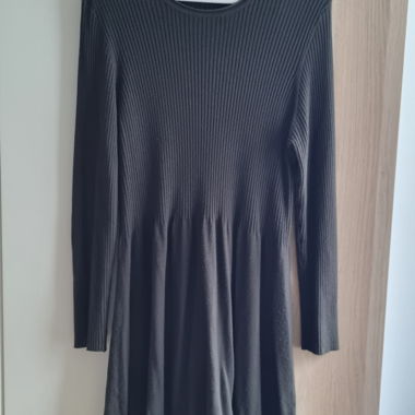 Knit dress, dark green