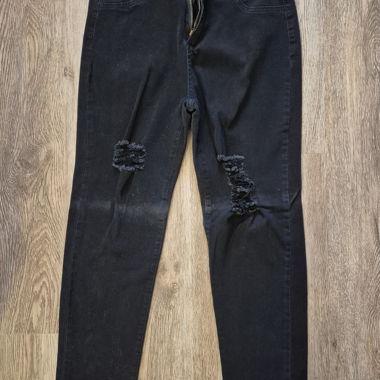 Black women's jeans with rips
