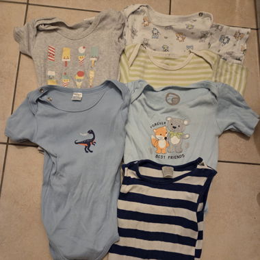 Set of 5 Bodysuits 74 - 80 cm