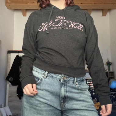 vans cropped hoodie